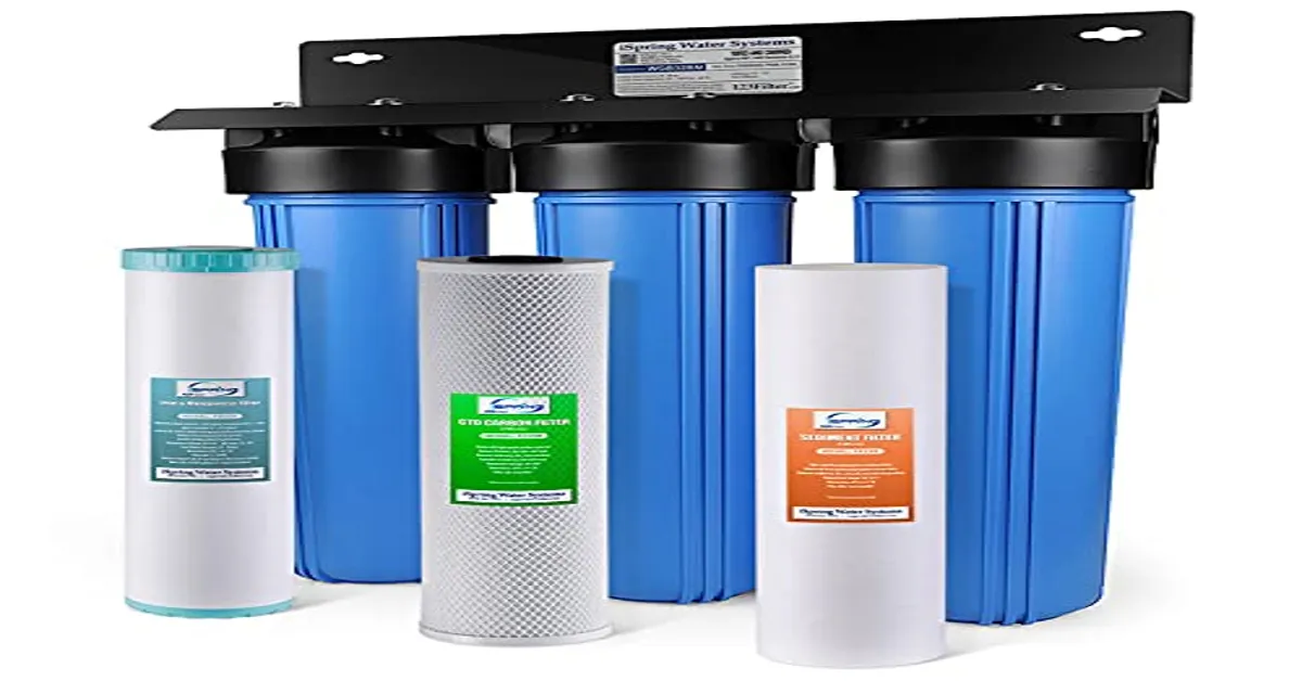 whole house sulfur water filter