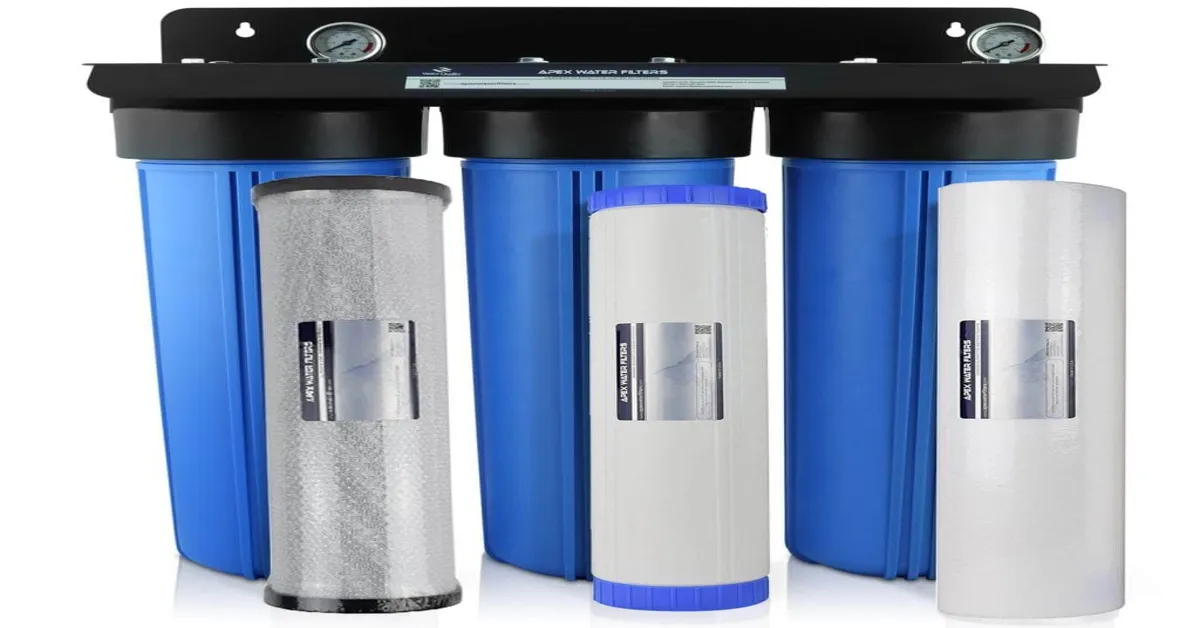2 stage domestic water filter