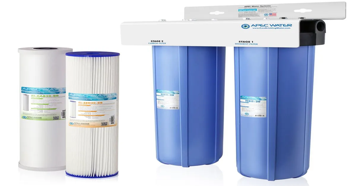2 stage whole house water filter system