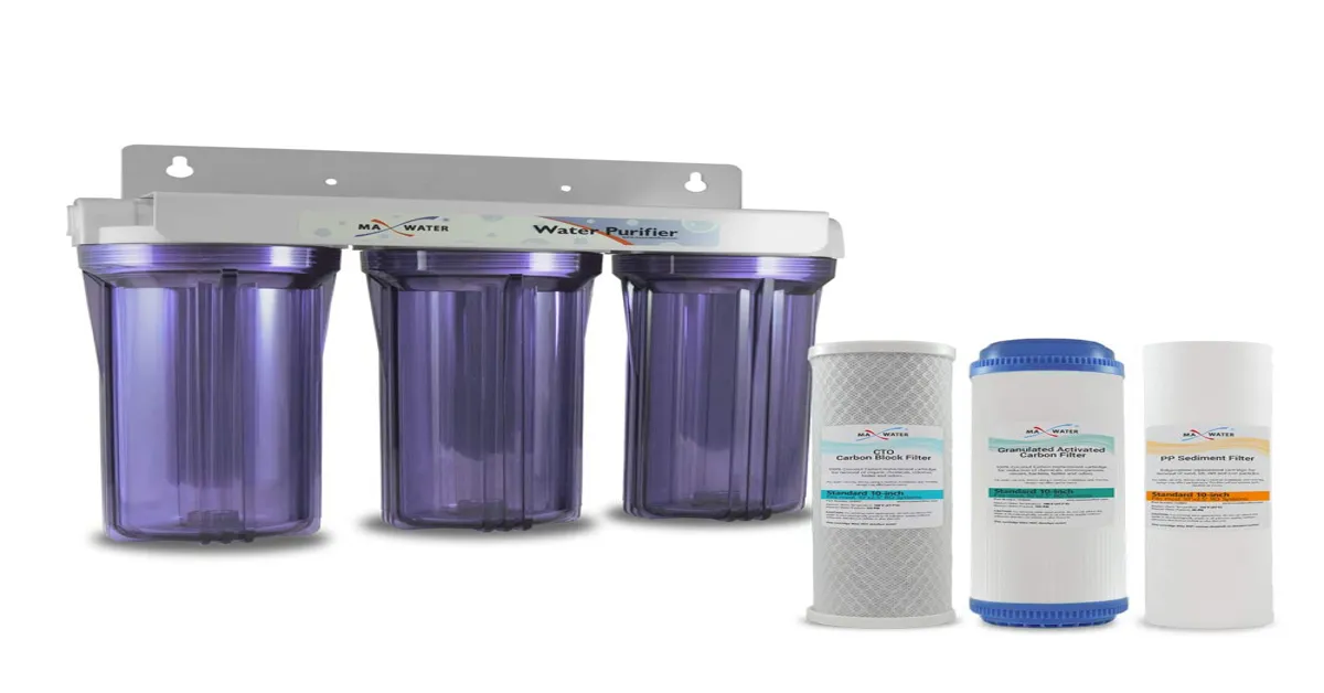 3 stage water filter for home