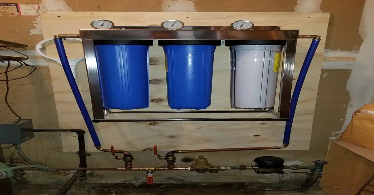 inline home water filter system